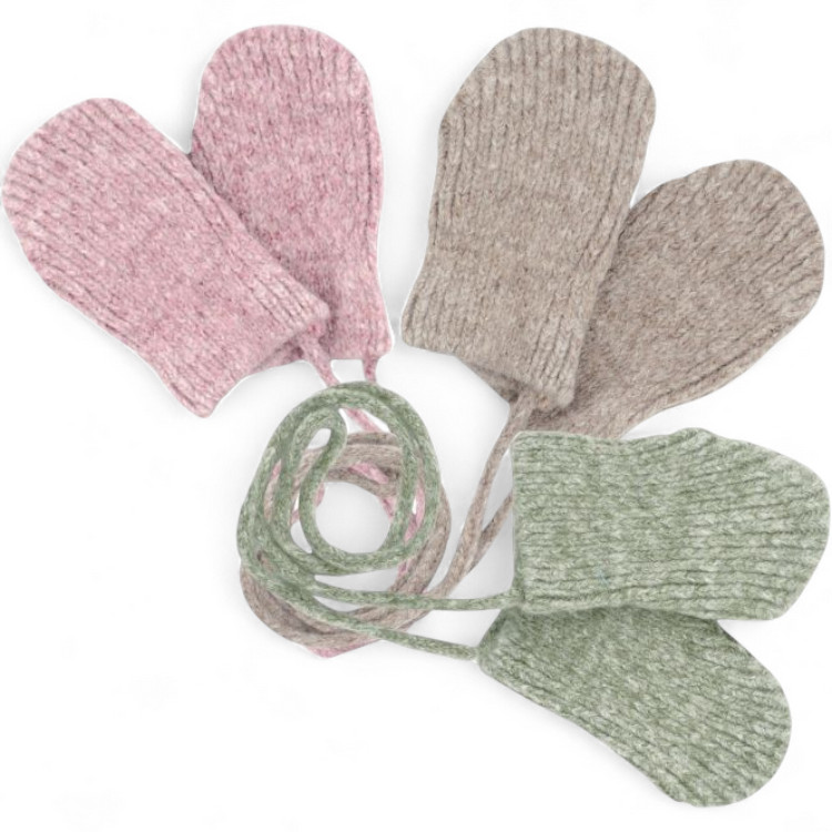 Baby-Fäustel ohne Daumen von MAXIMO in Unisex-Design mit Antiverlier-Kordel, pflegeleicht und Made in Germany.